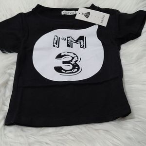 🆕️unisex milestone shirt- 3T